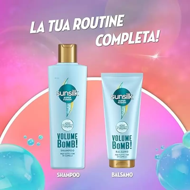 Sunsilk Super Fusion Volume Bomb! Balsam pentru toate tipurile de par 180 ml Bax 6 buc.